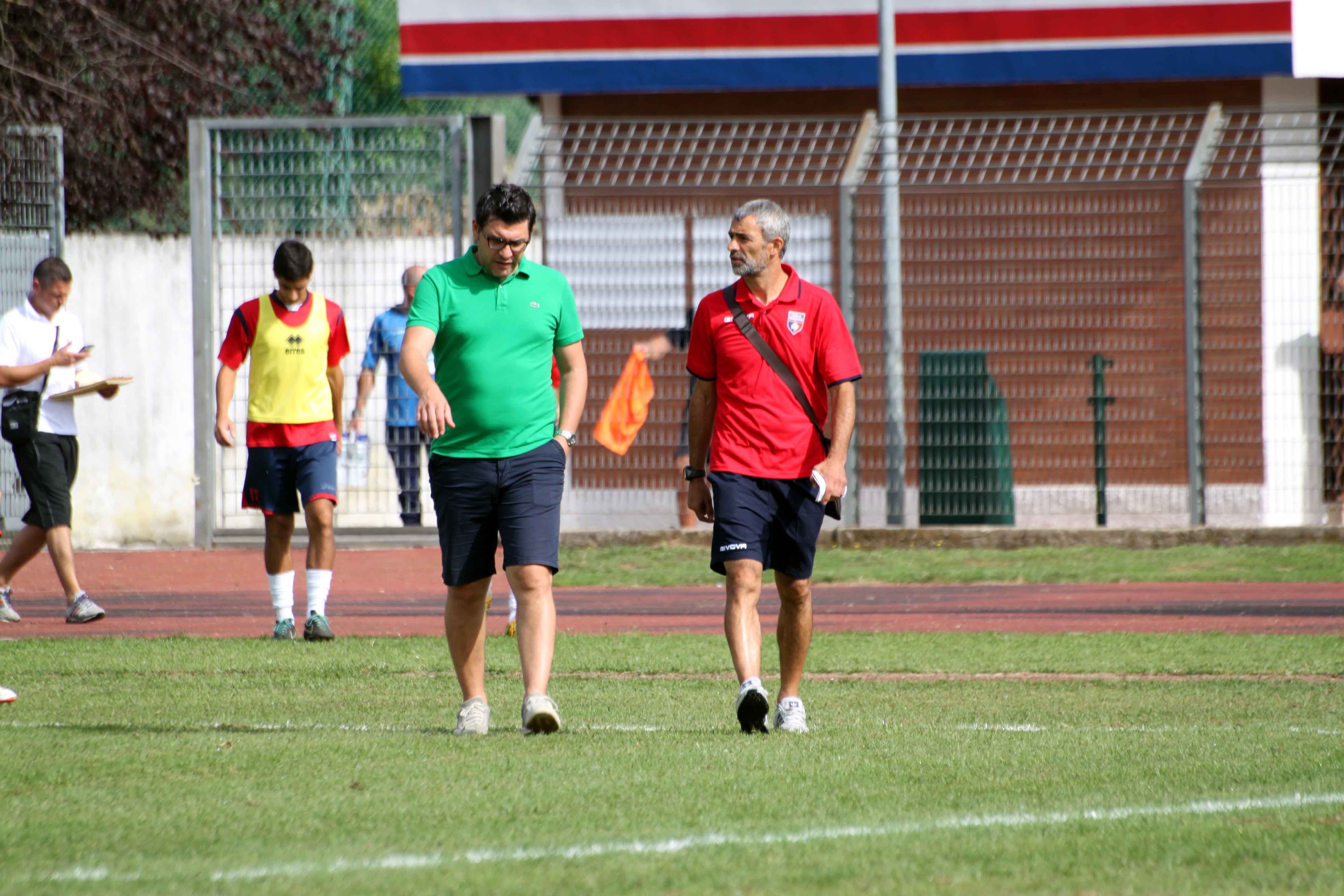 Il direttore sportivo Tonino Centra e il mister Antonio Gaeta