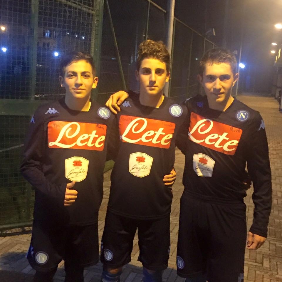 i tre ragazzi in prova al napoli