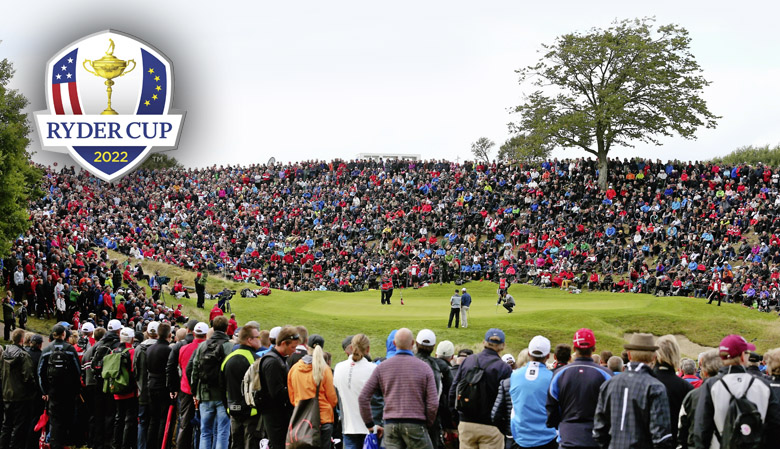 AALBORG, DENMARK - AUGUST 17:  A general view of the 16th green as Thomas Bjorn of Denmark, Oliver Fisher of England and Mikael Lundberg of Sweden play the hole during the final round of the Made In Denmark at Himmerland Golf & Spa Resort on August 17, 2014 in Aalborg, Denmark.  (Photo by Andrew Redington/Getty Images)