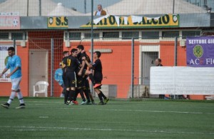 festa colosseum dopo uno dei gol