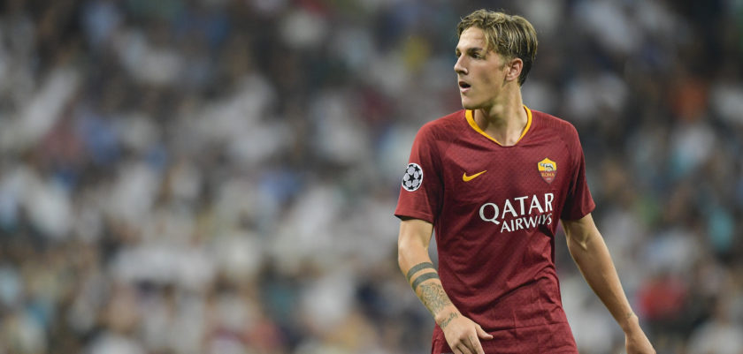 Foto Fabio Rossi/AS Roma/LaPresse
19/09/2018 Madrid (Spagna)
Sport Calcio
Real Madrid-Roma 
Champions League 2018/2019 - Estadio Santiago Bernabeu
Nella foto: Nicolò Zaniolo


Photo Fabio Rossi/AS Roma/LaPresse
19/09/2018 Madrid (Spain)
Sport Soccer
Real Madrid-Roma 
Champions League 2018/2019 2018/2019 - Estadio Santiago Bernabeu
In the pic: Nicolò Zaniolo