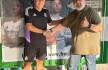 consalvo il presidente lelli (a dx) con baggiani della fundacion real madrid